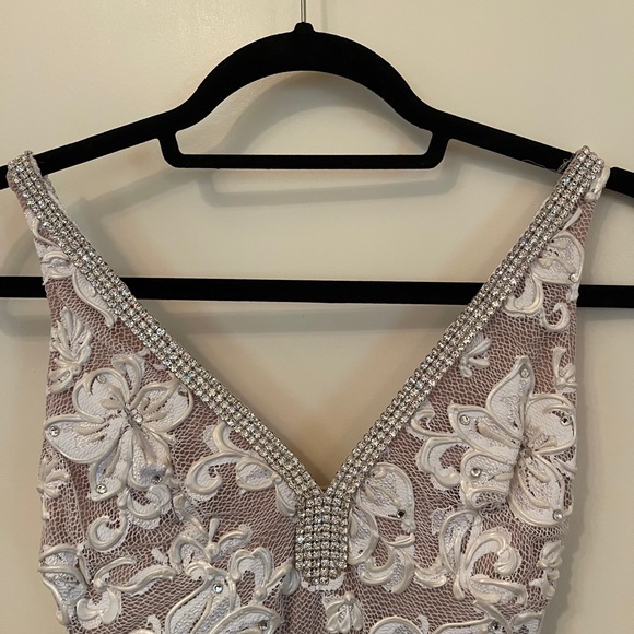 Baccio Couture Zara White Short Cocktail Dress - Picture 7 of 7